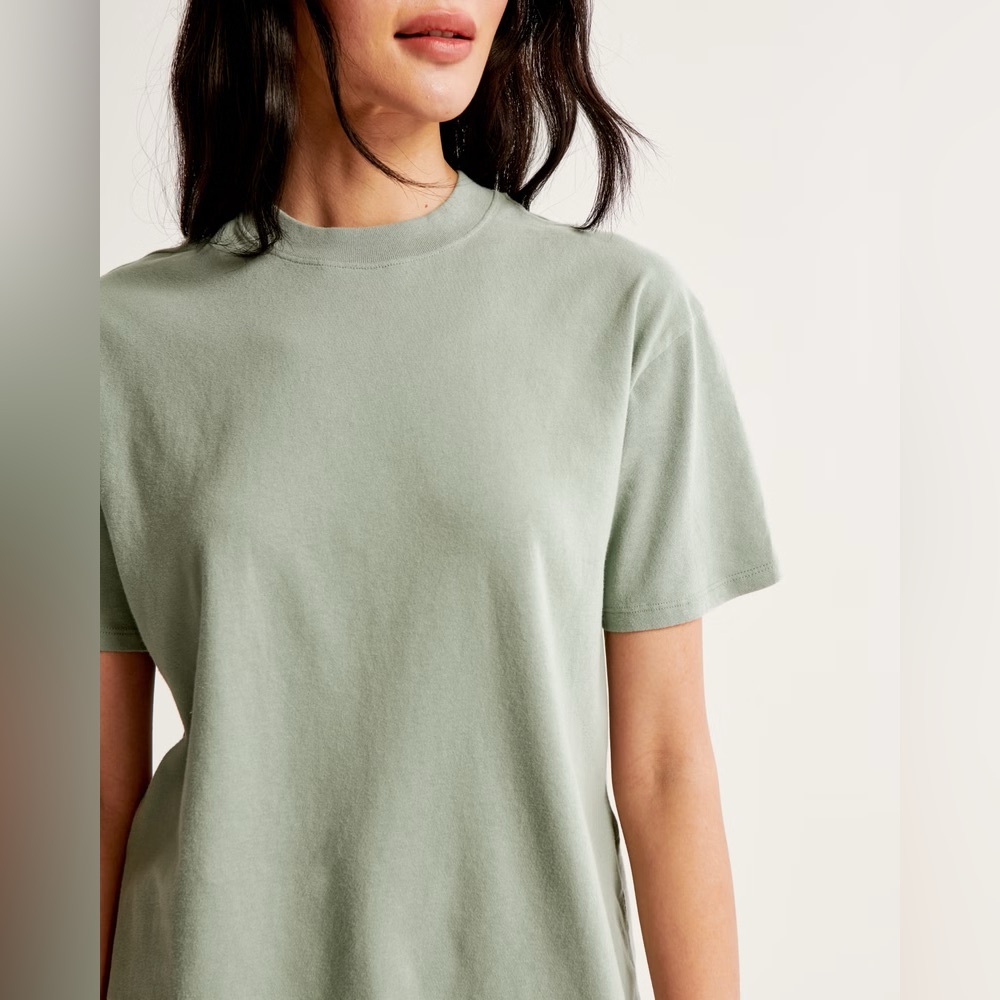 Abercrombie & Fitch Women's Sage Mint Green Easy Tee T-Shirt Size Large
